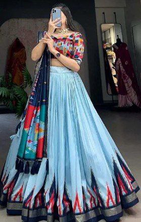 🌸✨ Blossom Boldly – Radiate Charm in Floral Printed Lehengas ✨🌸